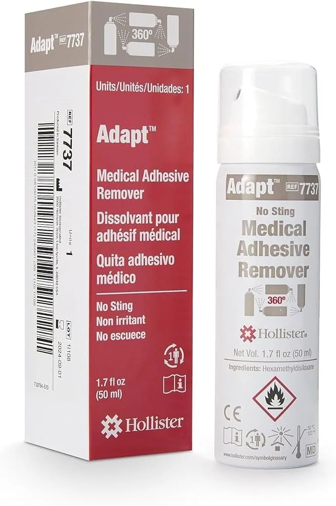 Hollister Adapt medical adhesive remover spray 7731 bottle and box 5