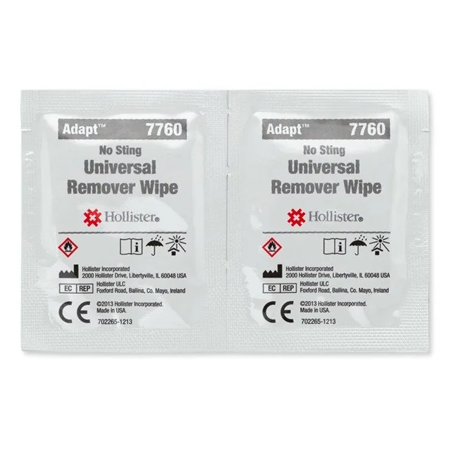 Hollister Adapt universal remover wipe 7760, box of 50 5