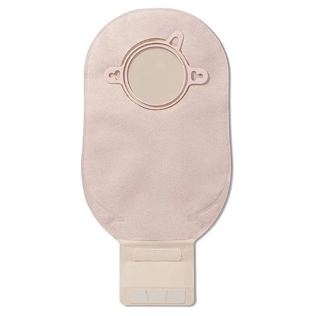 Hollister Conform 2 drainable ostomy pouch, beige, front view 3